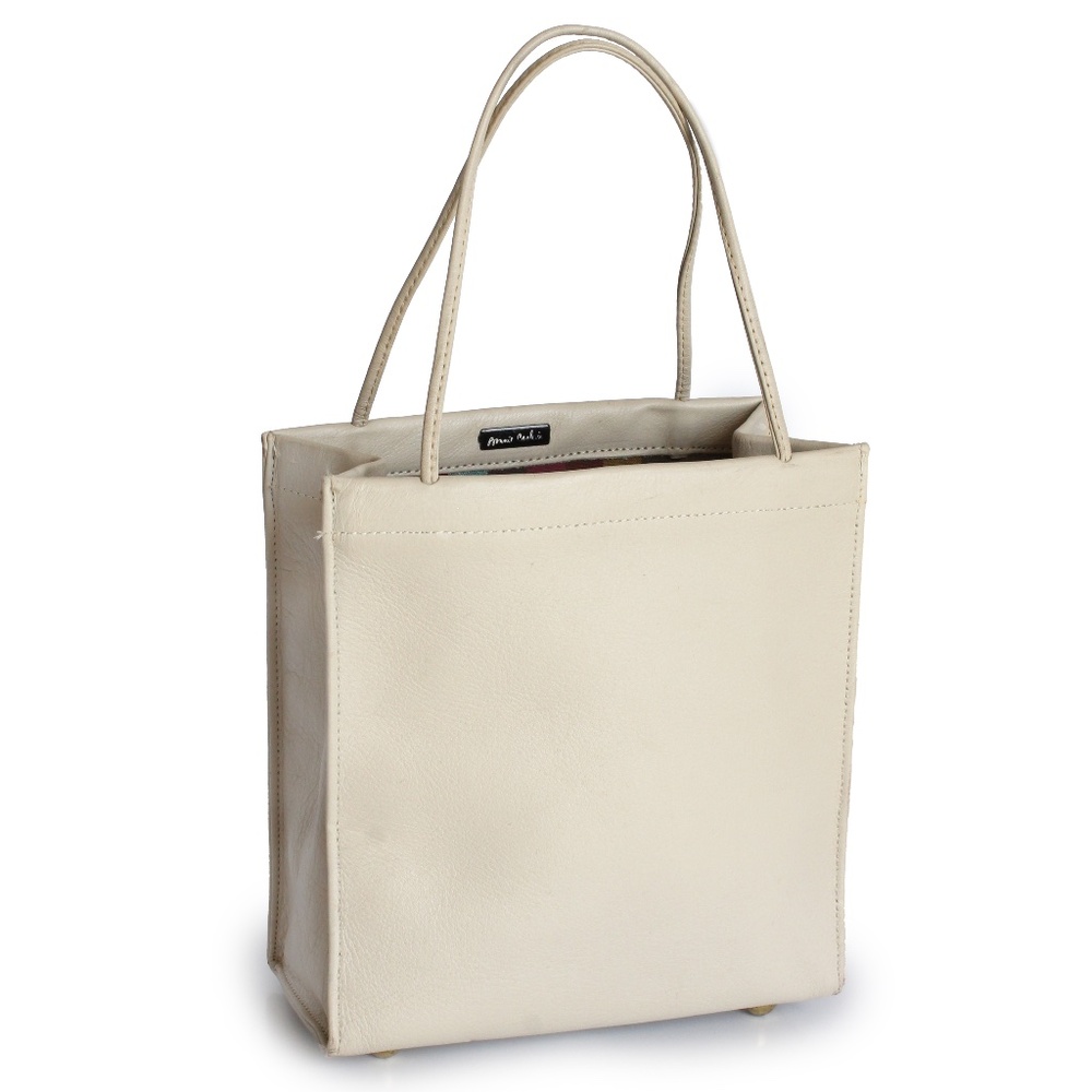Bonnie Cashin for Coach Bag Tiny Shopping Bag Bone Leather Vintage 60s NOS NWD